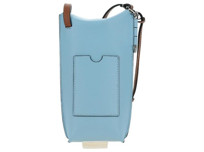 LOEWE �~ Ghibli My Neighbor Totoro Gate Pocket Leather Light Blue Auth 167291SM - Ansicht 3