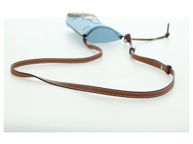 LOEWE �~ Ghibli My Neighbor Totoro Gate Pocket Leather Light Blue Auth 167291SM - Ansicht 7