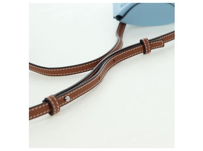 LOEWE �~ Ghibli My Neighbor Totoro Gate Pocket Leather Light Blue Auth 167291SM - Ansicht 8