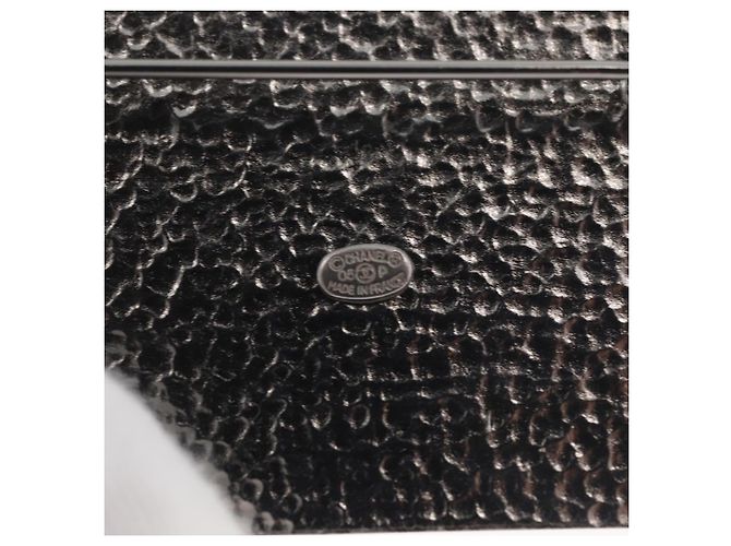 Spilla CHANEL metallo Black CC Auth 179780M Nero - vista 6