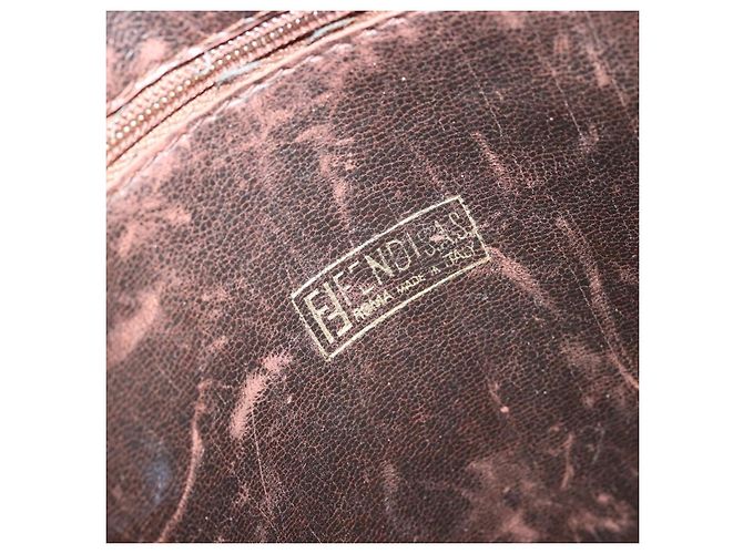 FENDI Zucca Canvas Schultertasche Braun Schwarz Authentisch ep14508 - Ansicht 16