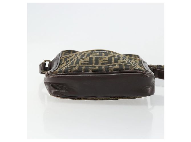 FENDI Zucca Canvas Schultertasche Braun Schwarz Authentisch ep14508 - Ansicht 9