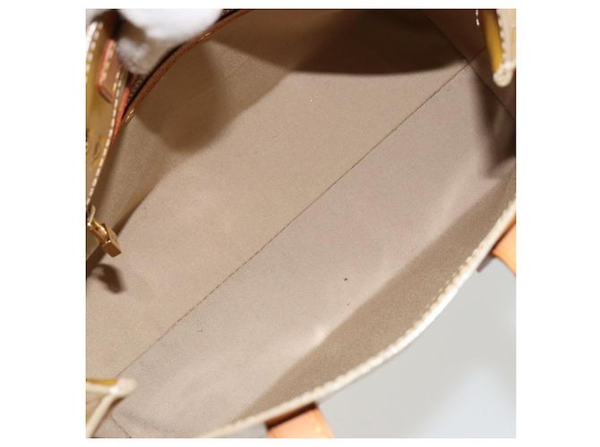 LOUIS VUITTON Borsa Monogram Vernis Reade PM Beige M91144 LV Auth ep14512 - vista 17