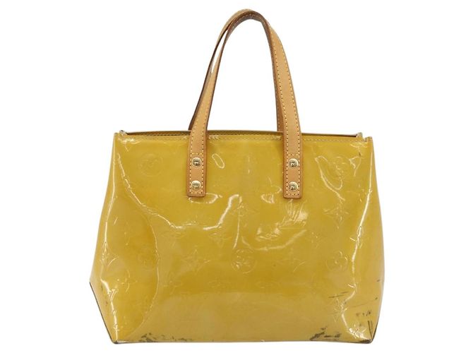 LOUIS VUITTON Borsa Monogram Vernis Reade PM Beige M91144 LV Auth ep14512 - vista 2
