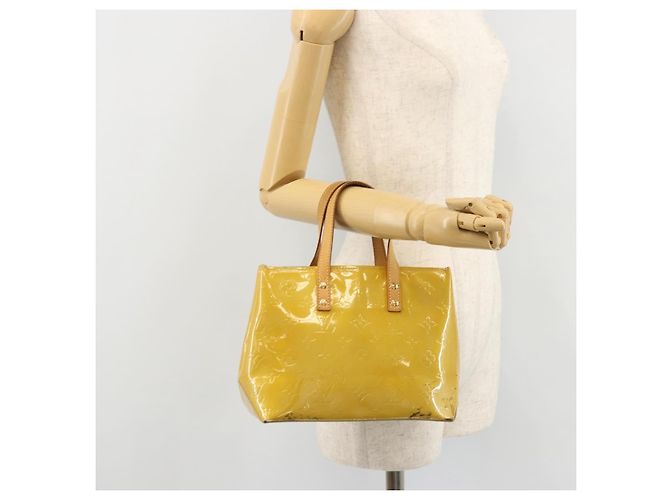 LOUIS VUITTON Borsa Monogram Vernis Reade PM Beige M91144 LV Auth ep14512 - vista 22