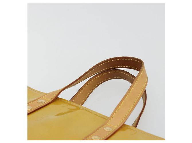 LOUIS VUITTON Borsa Monogram Vernis Reade PM Beige M91144 LV Auth ep14512 - vista 8