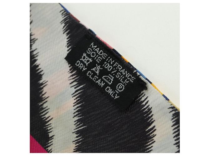 Hermès Foulard Twilly in seta HERMES "PELAGES ET CAMOUFLAGE" Multicolor Autentico 179320M Multicolore - vista 11