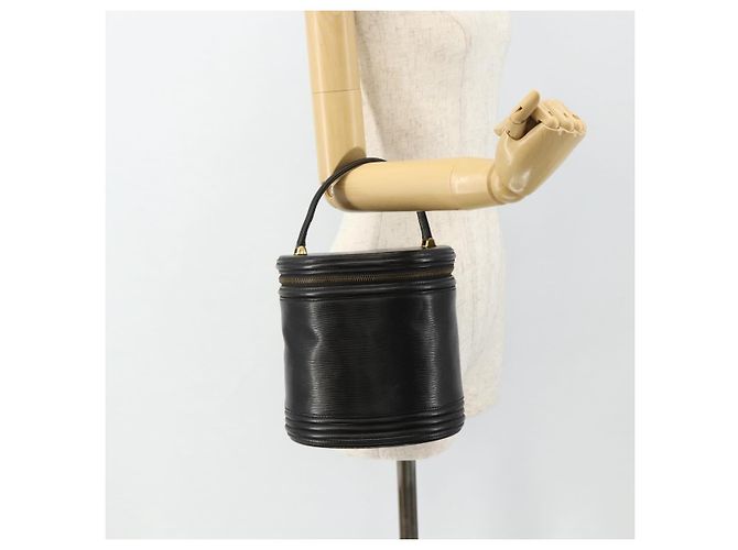 Borsa LOUIS VUITTON Epi Cannes Nera M48032 LV Auth 178721 Nero - vista 21