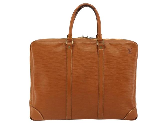 LOUIS VUITTON Epi Porte Documents Voyage Bag Zipangu Gold M54478 LV Auth ka4278 - vista 3