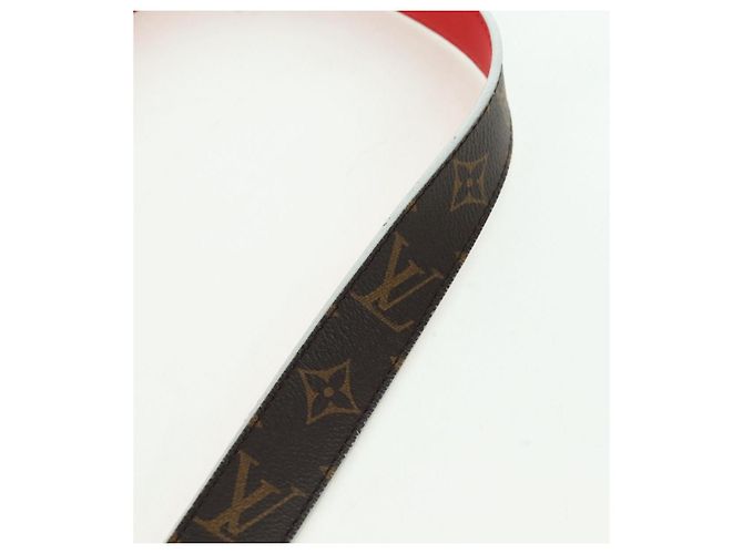 LOUIS VUITTON Tracolla Monogram 41.7"" Rouge J02287 LV Auth 178051V Rosso Monogramma - vista 4