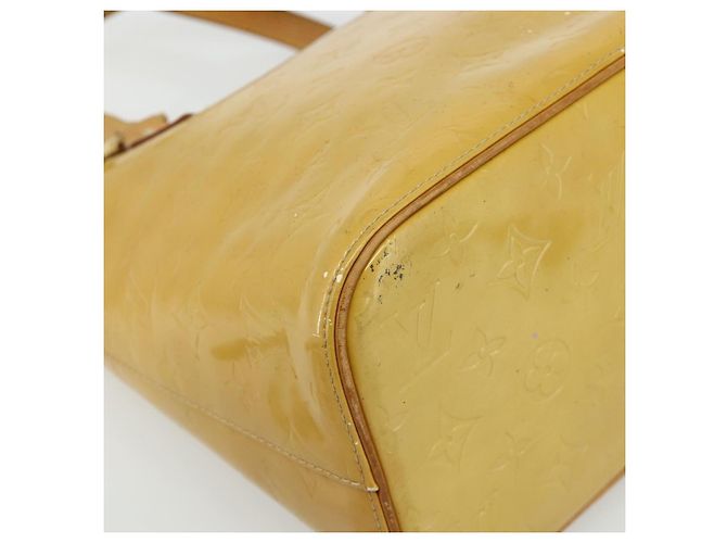 LOUIS VUITTON Borsa Monogram Vernis Houston Beige M91004 LV Auth ep14601 - vista 11