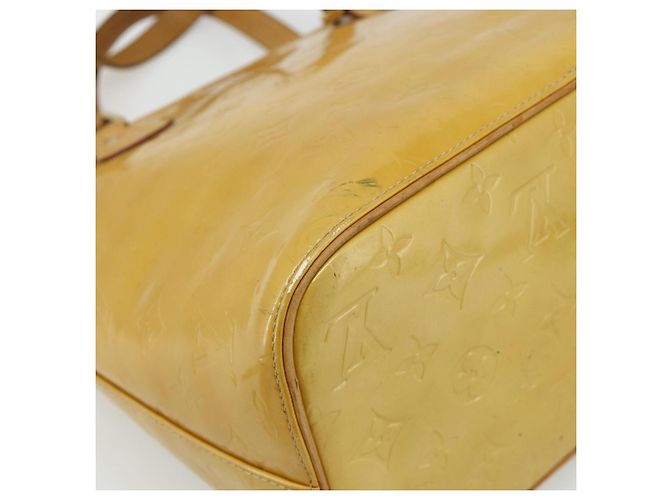 LOUIS VUITTON Borsa Monogram Vernis Houston Beige M91004 LV Auth ep14601 - vista 13