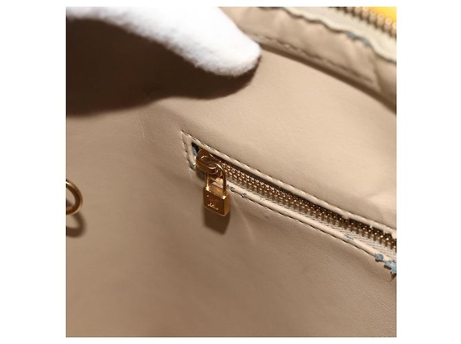 LOUIS VUITTON Borsa Monogram Vernis Houston Beige M91004 LV Auth ep14601 - vista 19