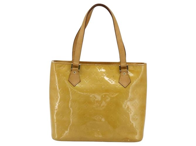 LOUIS VUITTON Borsa Monogram Vernis Houston Beige M91004 LV Auth ep14601 - vista 2