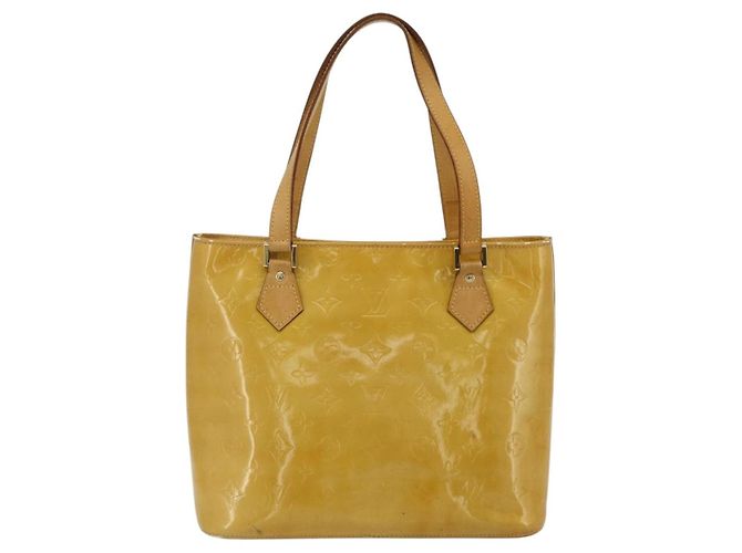 LOUIS VUITTON Borsa Monogram Vernis Houston Beige M91004 LV Auth ep14601 - vista 3