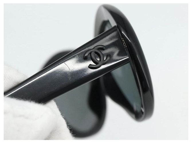 CHANEL Sonnenbrille Kunststoff 2 Set Black CC Auth am11573 Schwarz - Ansicht 10