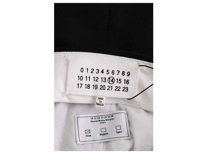 Maison Martin Margiela Pantaloni slim neri Nero - vista 5