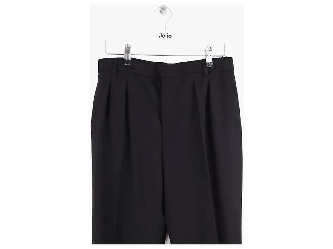 Saint Laurent Pantalón recto negro - vista 2