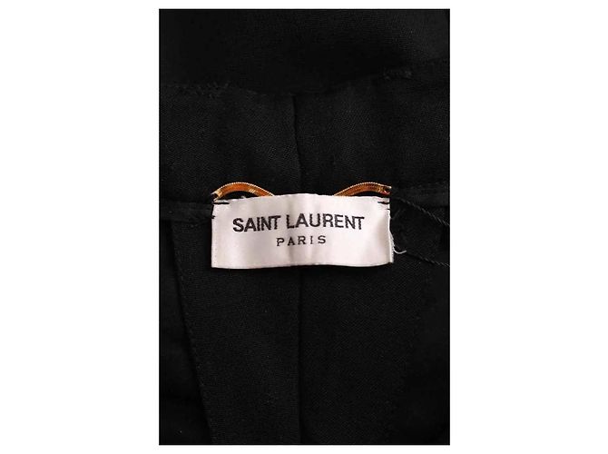 Saint Laurent Pantalón recto negro - vista 6