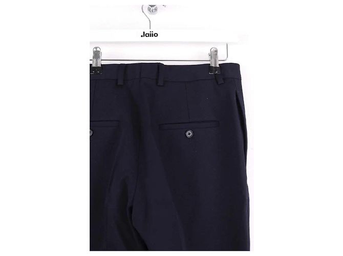 Céline Pantalón recto azul marino - vista 4