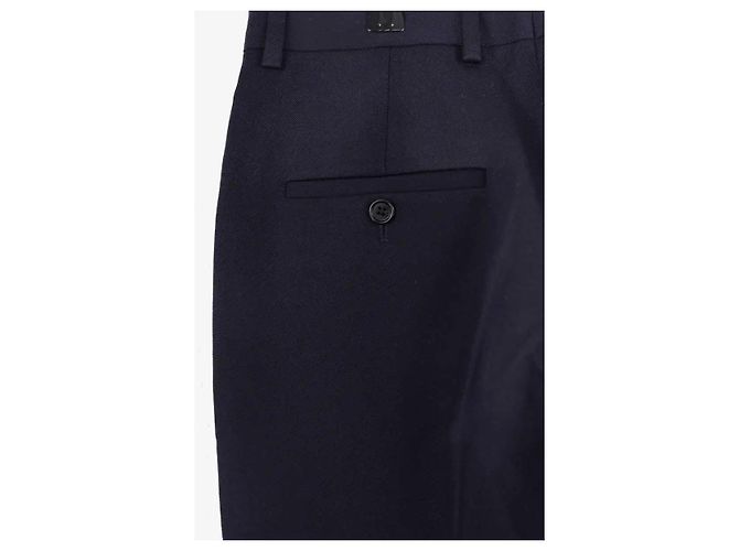 Céline Pantalón recto azul marino - vista 5