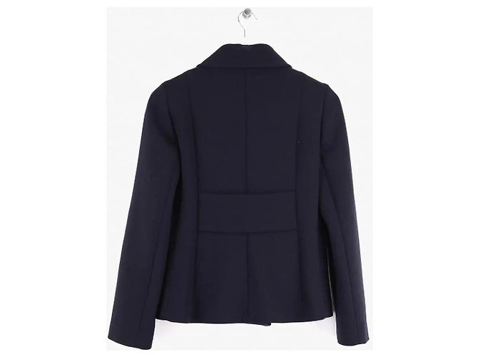 Chaqueta Hermès de lana azul marino - vista 4