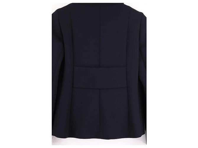 Chaqueta Hermès de lana azul marino - vista 5