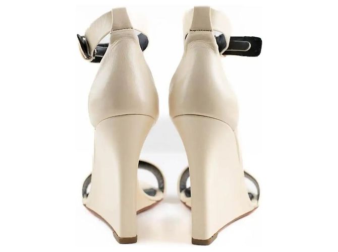 Céline Ecru-Absatzschuhe Roh - Ansicht 2