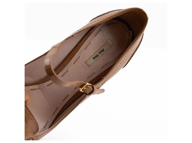 Miu Miu Tacchi camel Cammello - vista 5