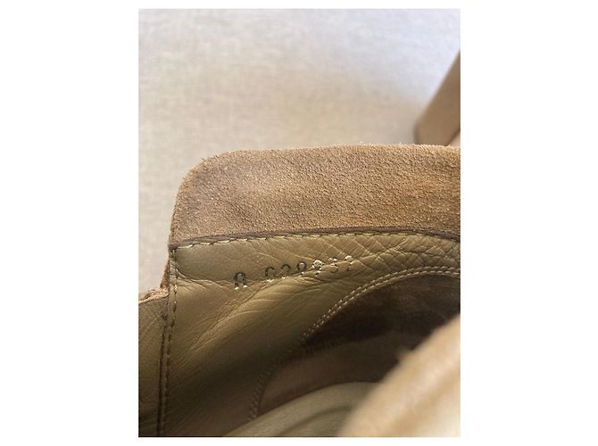 Chanel Botines de Ante Beige con Cadena - vista 6