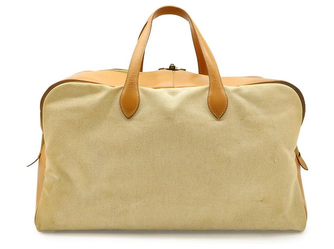 Hermès Hermes Victoria 50 Boston Bag Beige - Ansicht 2