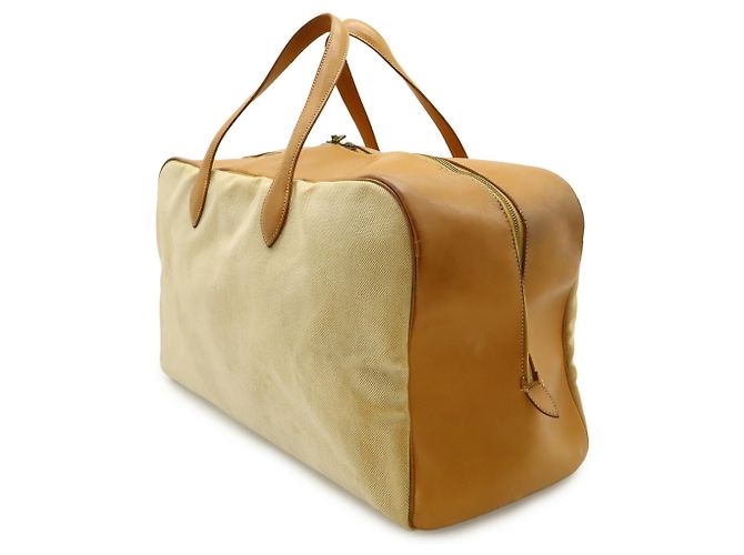 Hermès Hermes Victoria 50 Boston Bag Beige - Ansicht 3