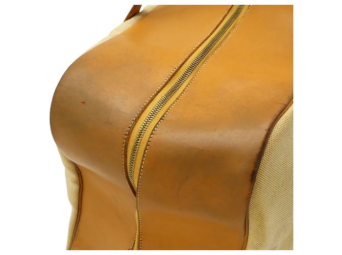 Hermès Hermes Victoria 50 Boston Bag Beige - Ansicht 8