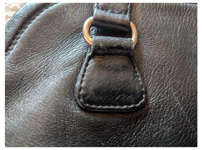 Sonia Rykiel Borsa Tote in Pelle Morbida Nero - vista 5