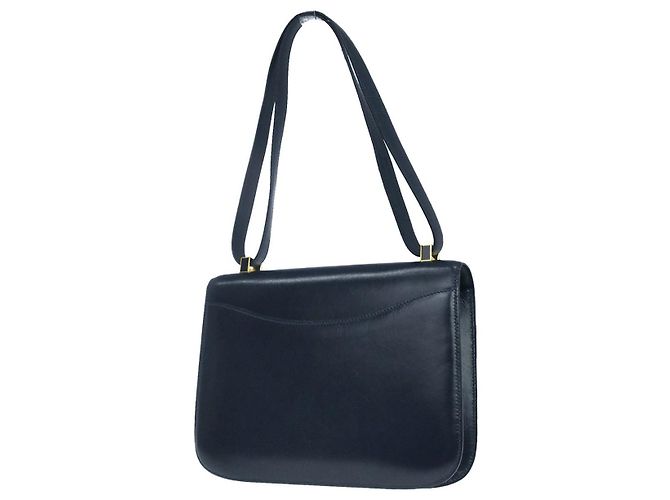 Hermès Borsa Constance Hermes Box Calf 23 Blu navy - vista 2