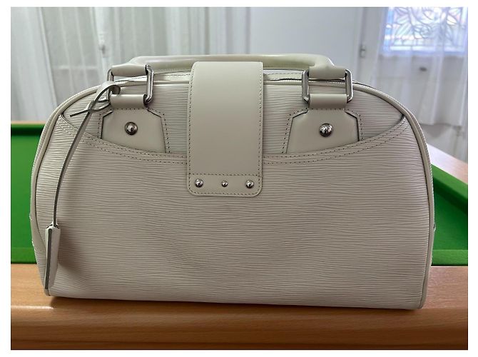 Borsa Louis Vuitton Bowling Montaigne GM Pelle Epi Avorio - vista 3