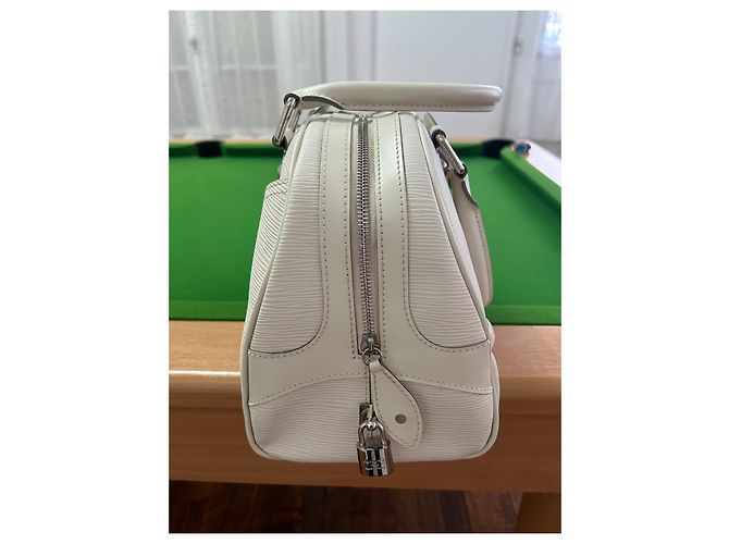Borsa Louis Vuitton Bowling Montaigne GM Pelle Epi Avorio - vista 4