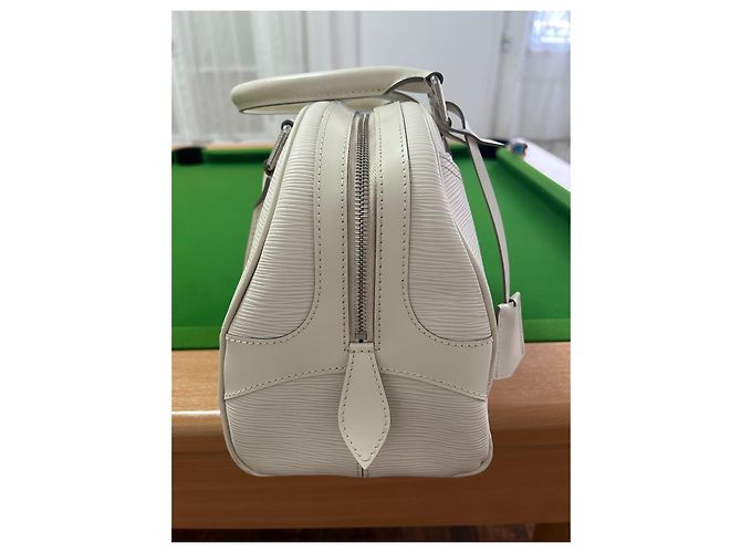 Borsa Louis Vuitton Bowling Montaigne GM Pelle Epi Avorio - vista 5