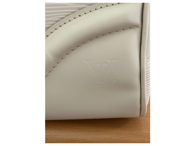 Borsa Louis Vuitton Bowling Montaigne GM Pelle Epi Avorio - vista 6