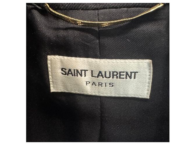 Chic Saint Laurent Black Wool Jacket - FR34/XS Pre-owned - view 5