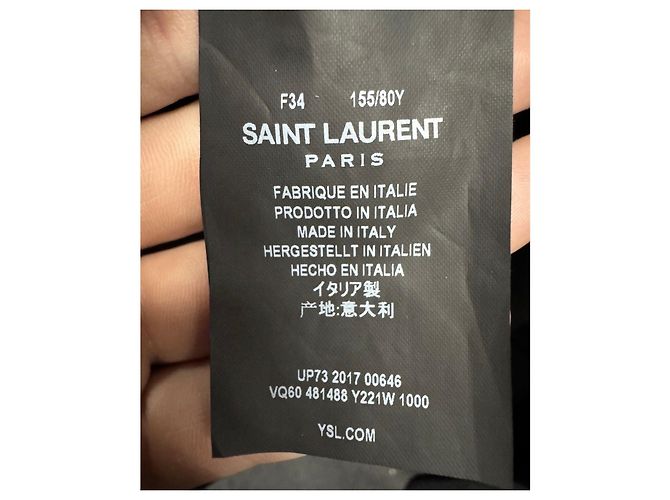 Chic Saint Laurent Black Wool Jacket - FR34/XS Pre-owned - view 6