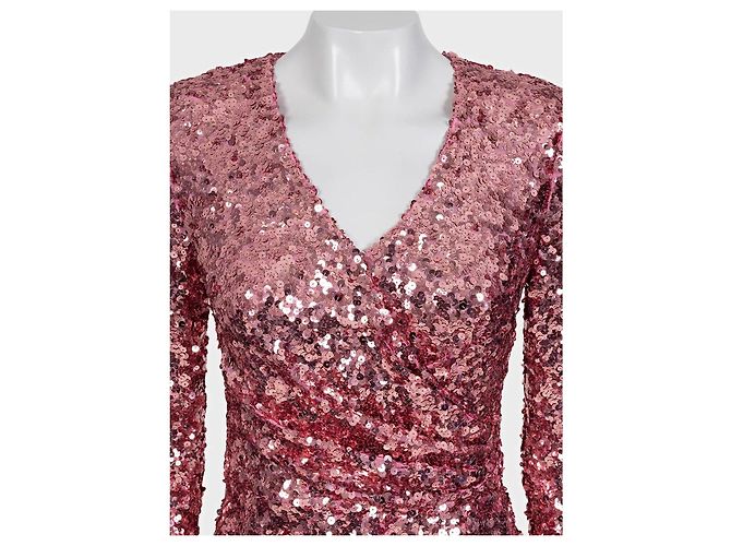 Dolce & Gabbana Kleid mit rosa Pailletten - Größe M/IT42 Gebraucht - Ansicht 4