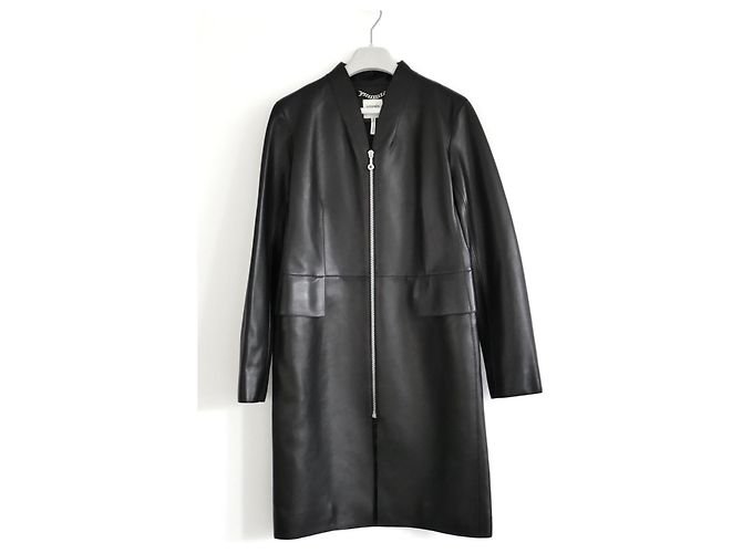 Hermès Abrigo de piel de cordero Primavera 2021 Negro - vista 2
