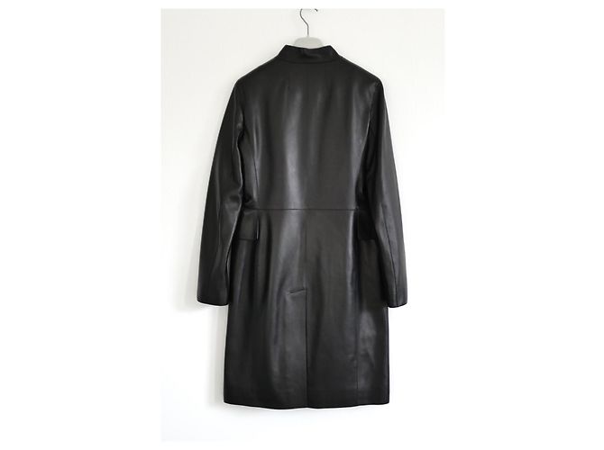Hermès Abrigo de piel de cordero Primavera 2021 Negro - vista 5