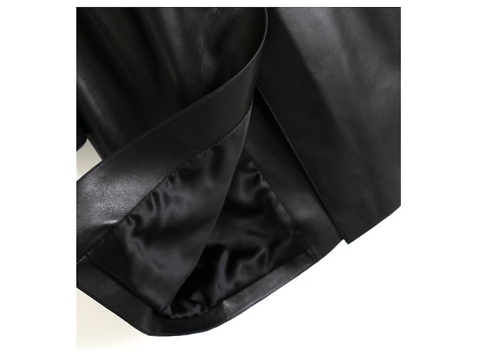 Hermès Abrigo de piel de cordero Primavera 2021 Negro - vista 6