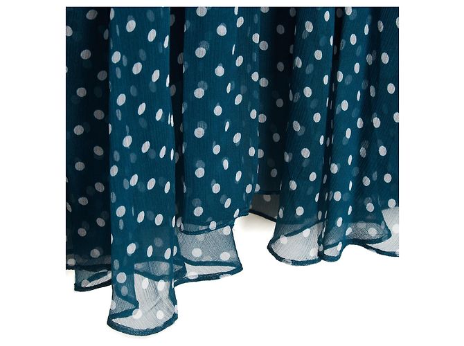 Zimmermann Blusa Otie de seda com bolinhas - Verde Azul - vista 4