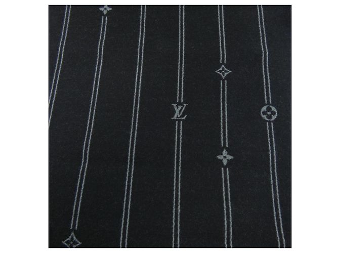 Louis Vuitton Monogram Stripes Schal Braun Schwarz - Ansicht 4