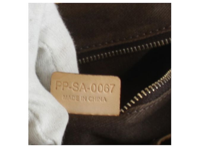 Céline Borsa a tracolla Celine con motivo Macadam e taschino Marrone - vista 10