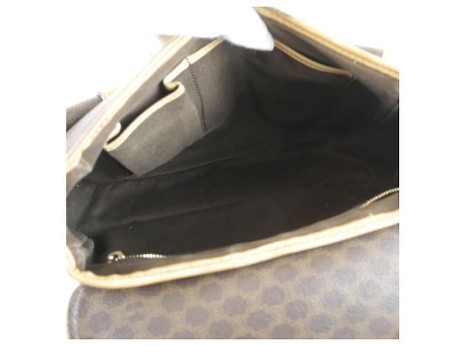 Céline Borsa a tracolla Celine con motivo Macadam e taschino Marrone - vista 7