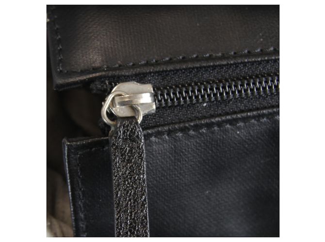 Borsa Tote Chanel in PVC nero e tela - vista 13